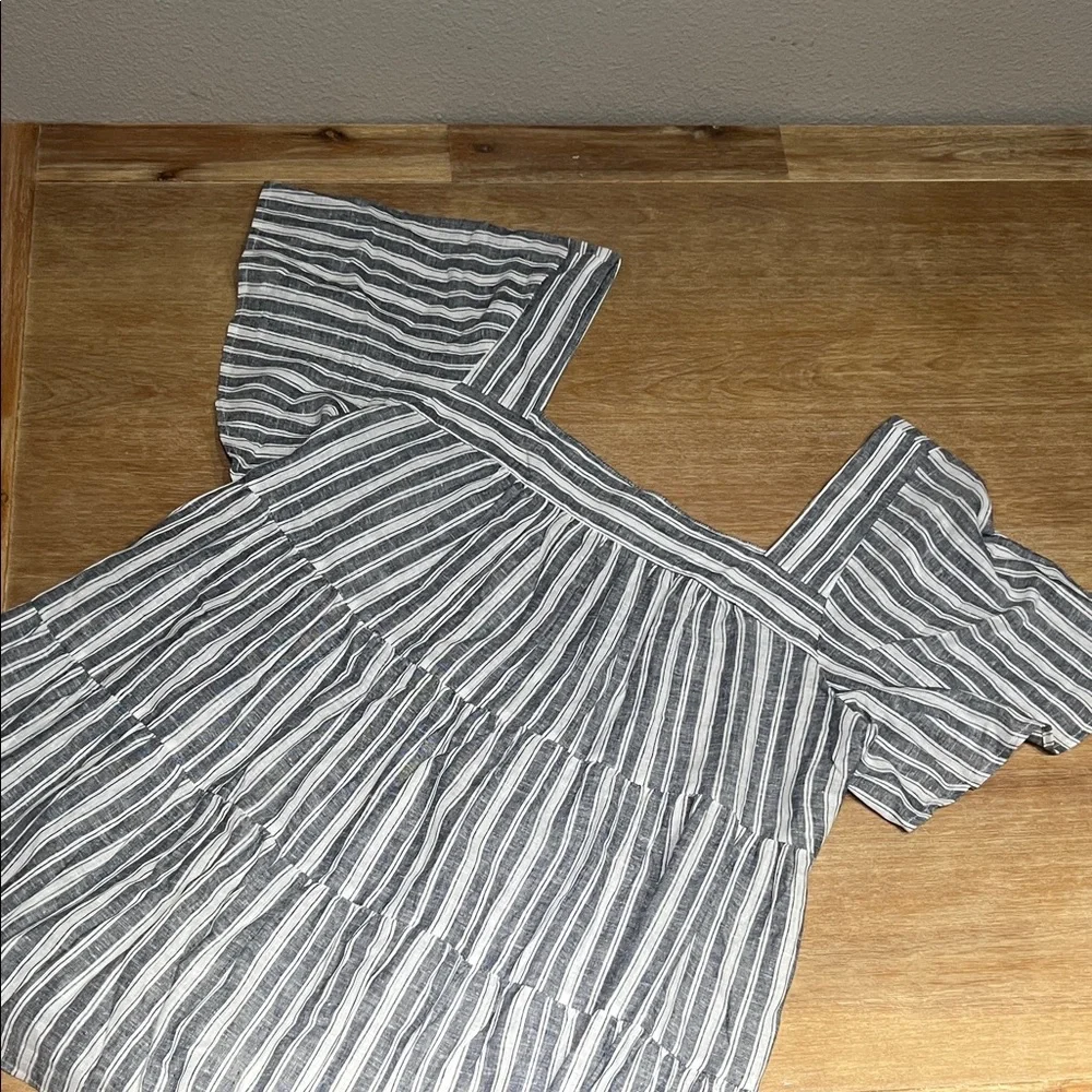 Terra & Sky Navy and White Striped Blouse - Picture 3 of 7